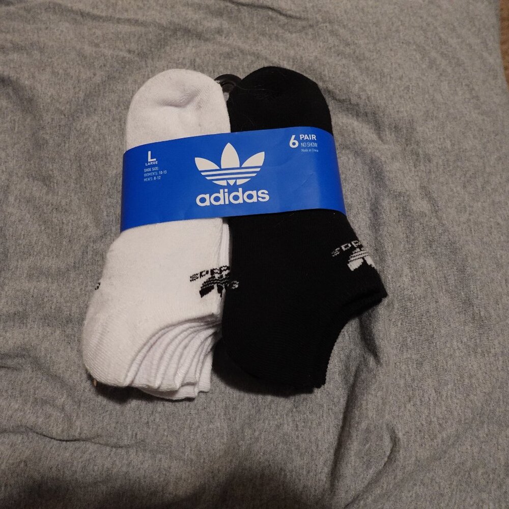 Mens Adidas No-Show Socks
